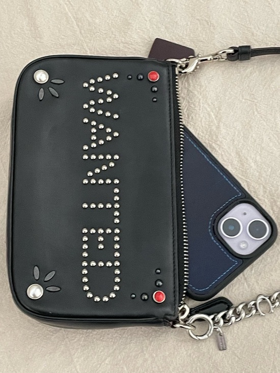 COACH Nolita “WANTED” Western Rivets Demi Shoulder Bag - Picture 11 of 12